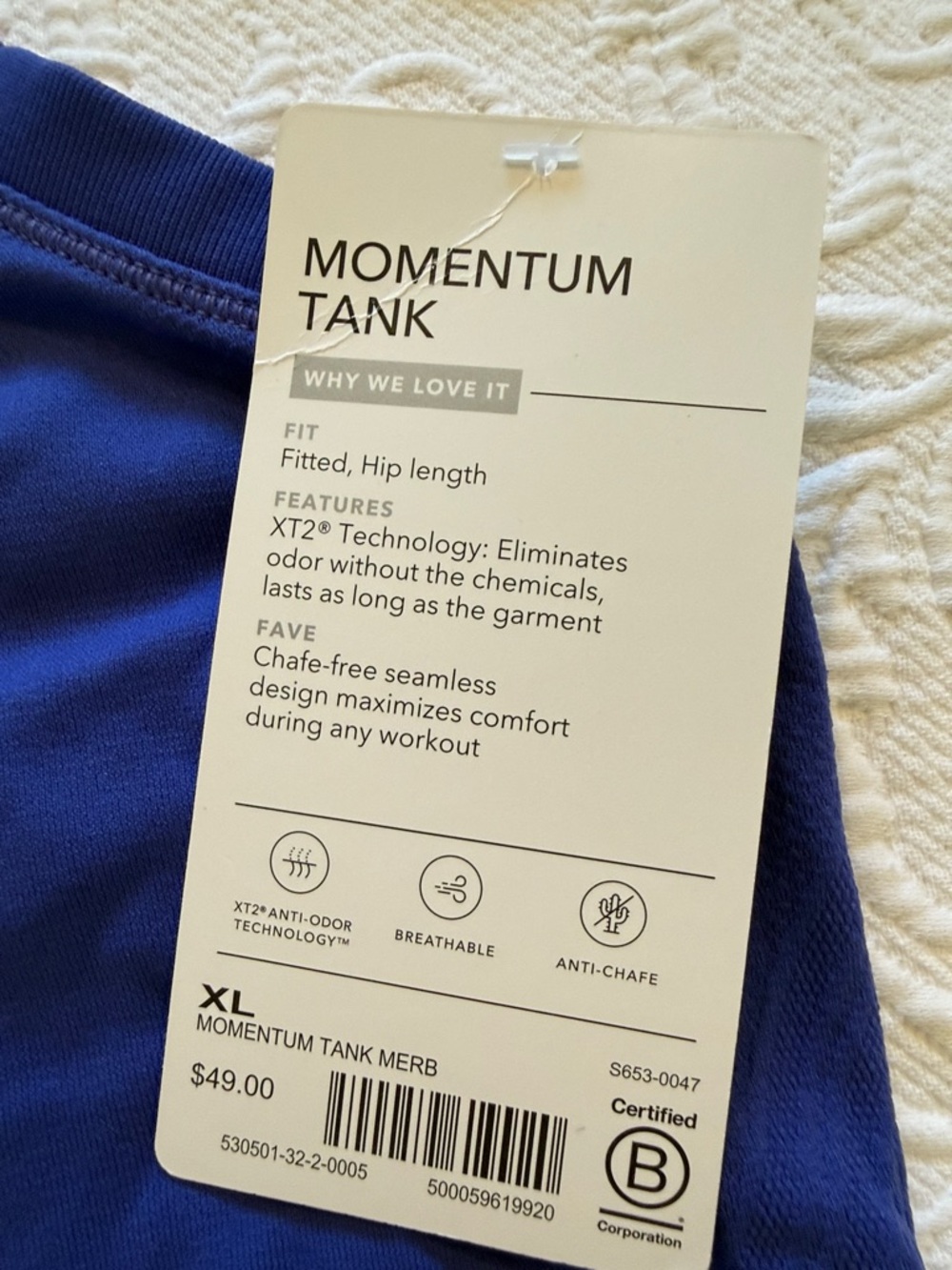 Athleta Racerback Tank Top in Blue - Picture 2 of 4